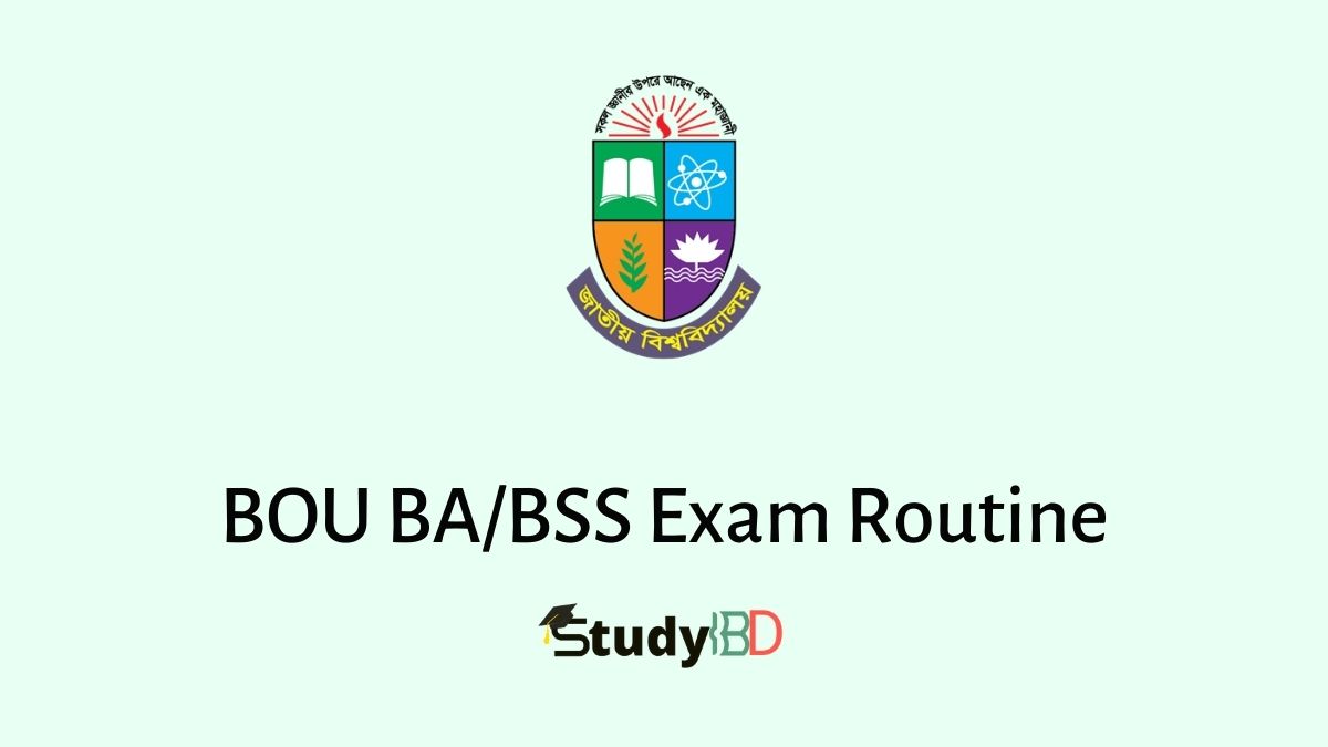 BOU BA/BSS Exam Routine