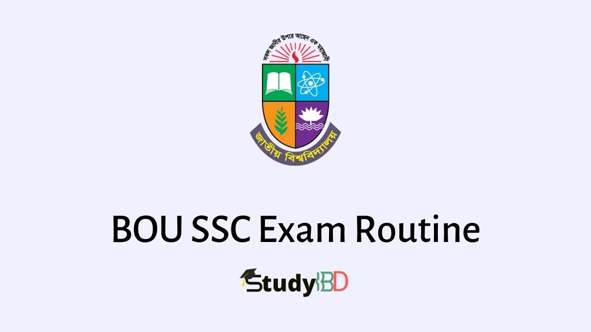 BOU SSC Exam Routine