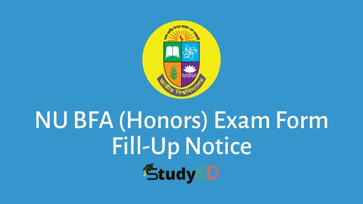 NU BFA (Honors) Exam Form Fill-Up Notice