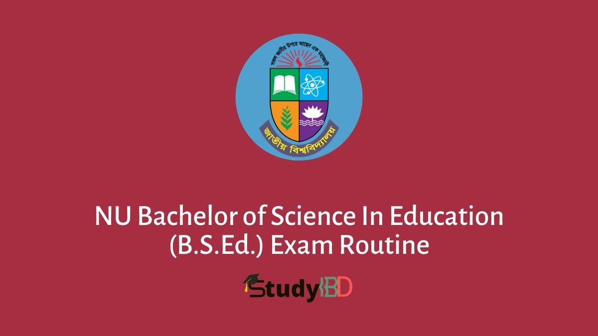 NU Bachelor of Science In Education (B.S.Ed.) Exam Routine