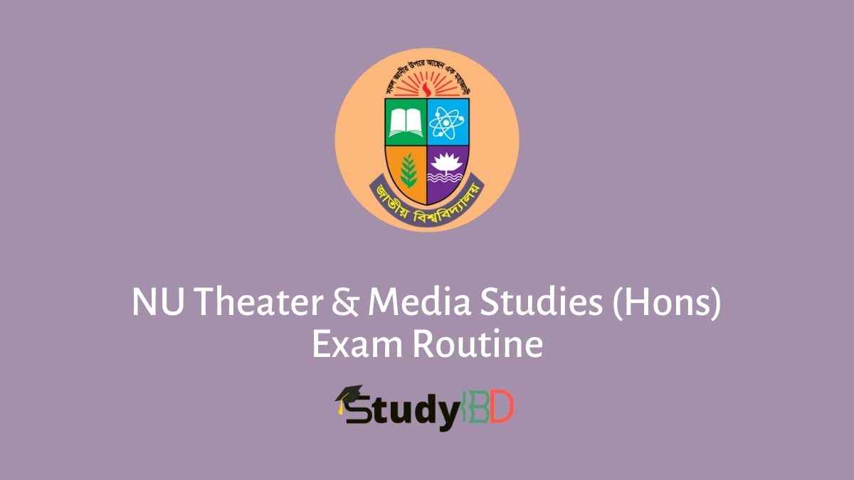 NU Theater & Media Studies (Hons) Exam Routine