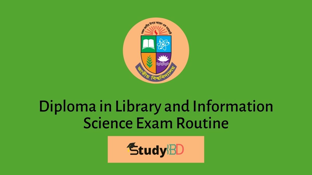Diploma in Library and Information Science Exam Routine
