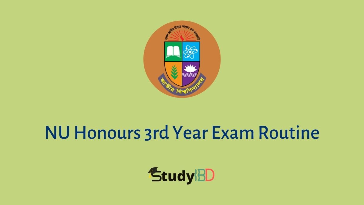 NU Honours 3rd Year Exam Routine