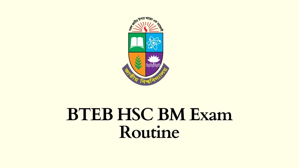 BTEB HSC BM Exam Routine
