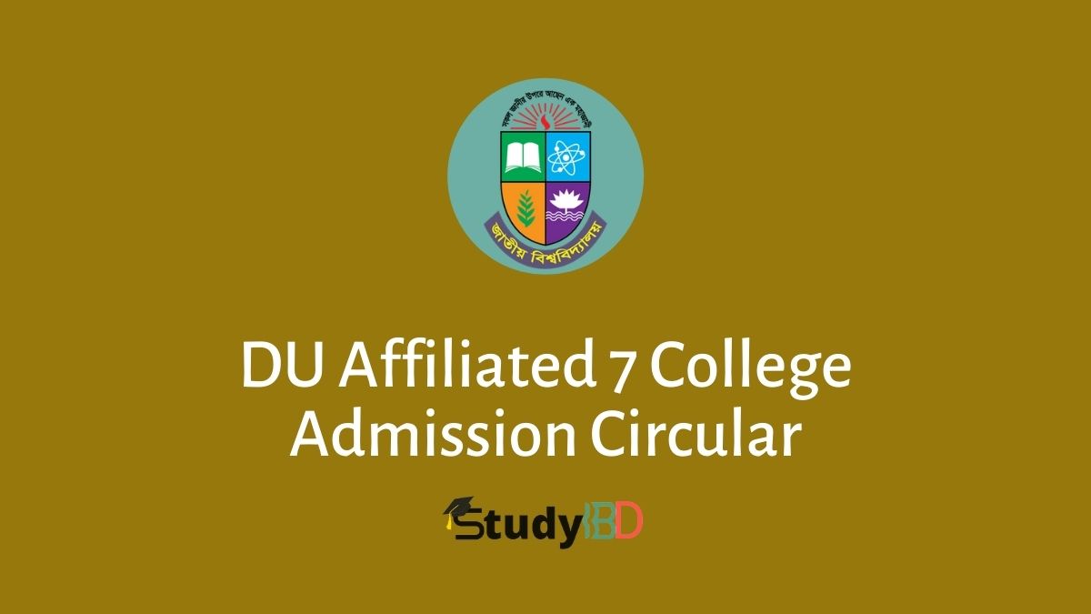 DU Affiliated 7 College Admission Circular