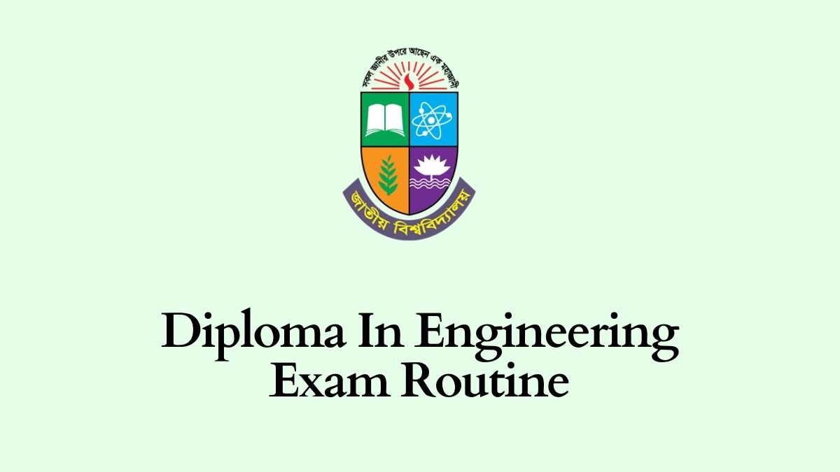 Diploma In Engineering Exam Routine