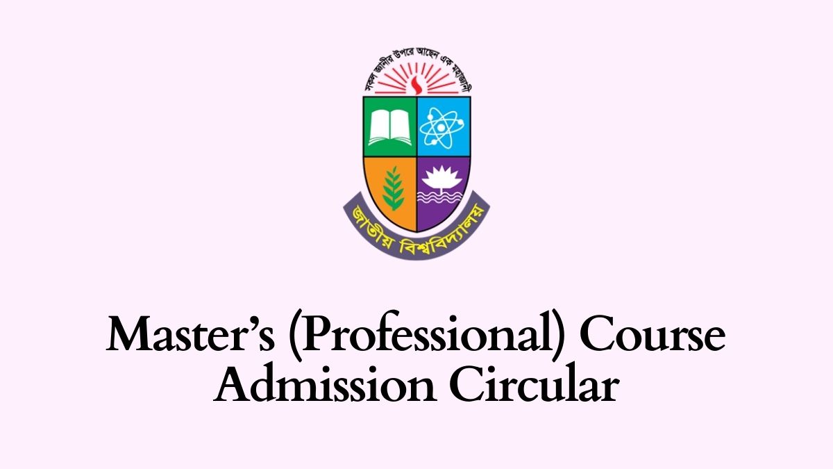 Master’s (Professional) Course Admission Circular