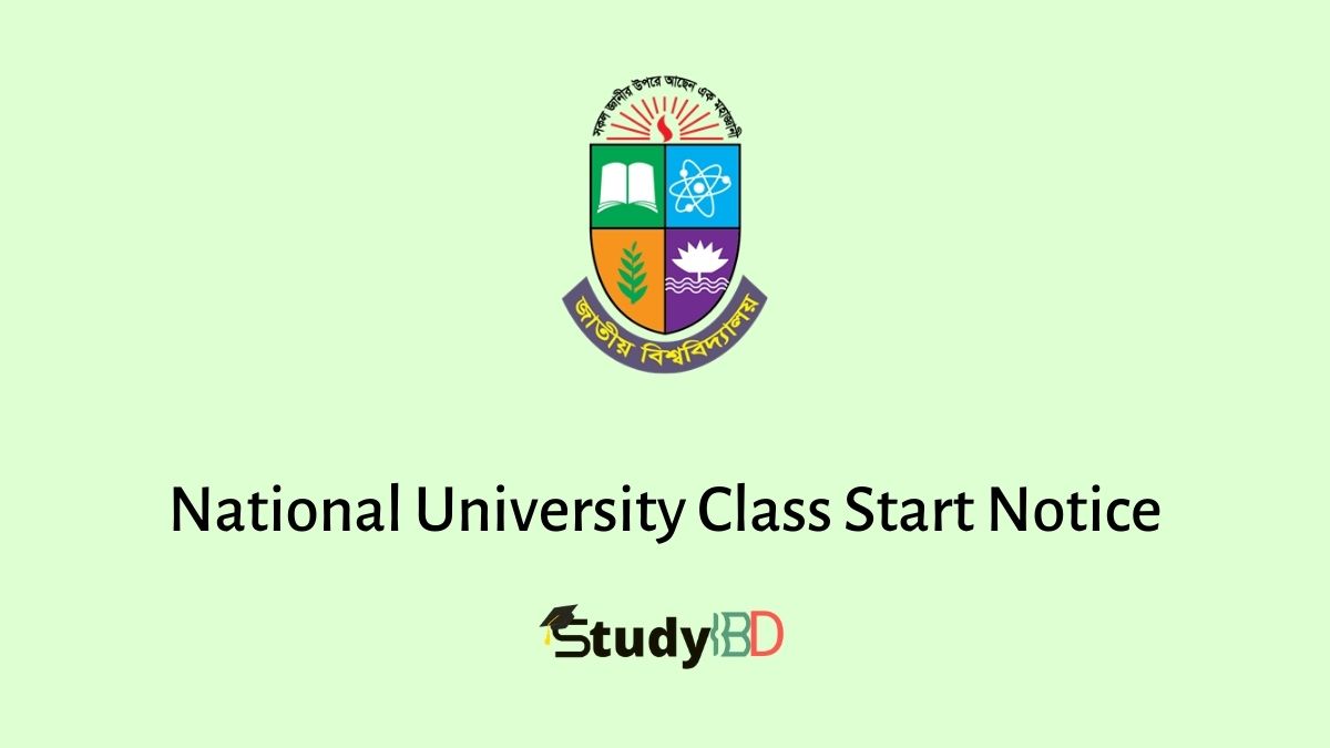 National University Class Start Notice 2022