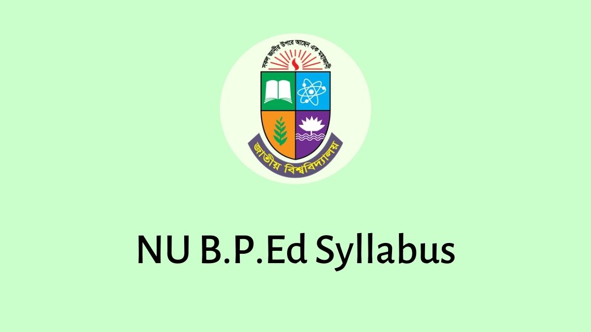NU B.P.Ed Syllabus