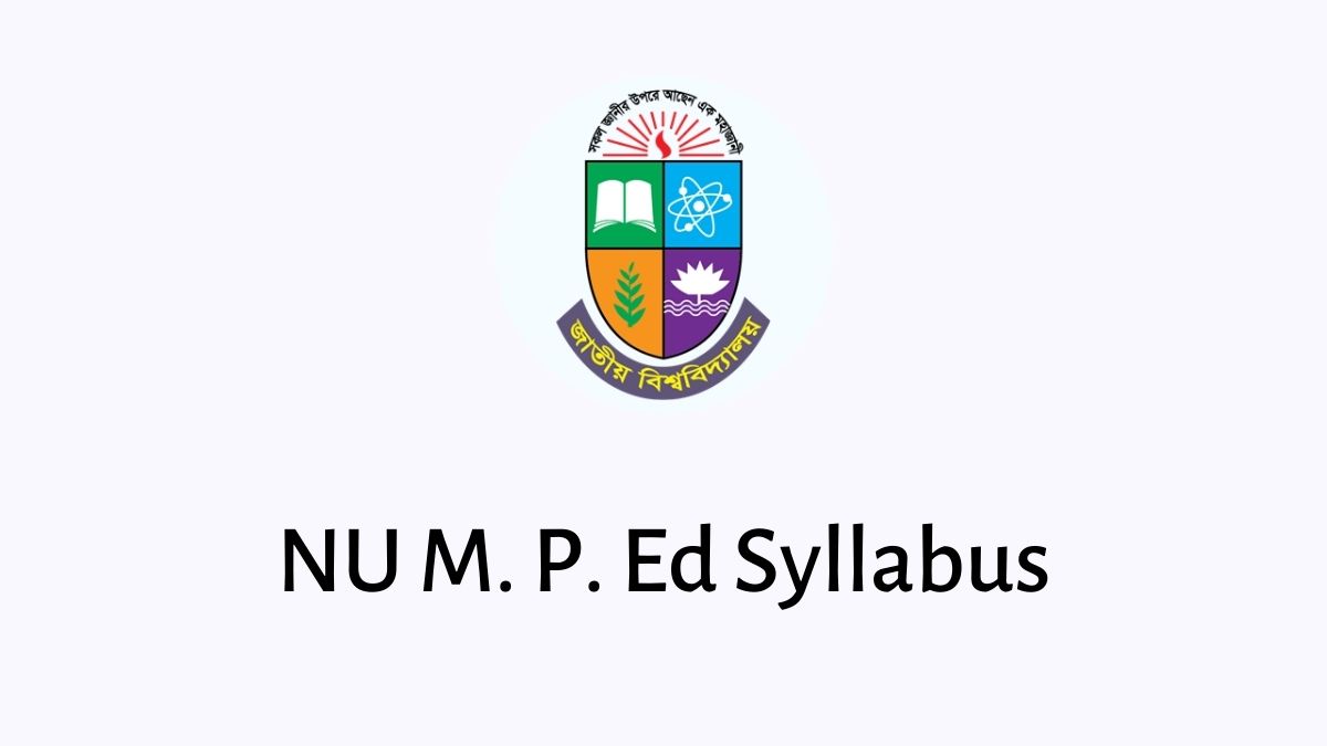 NU M. P. Ed Syllabus