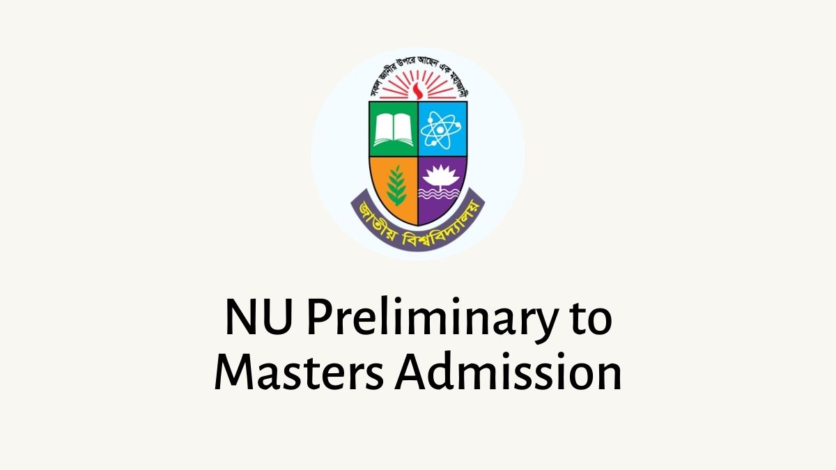 NU Preliminary To Masters Admission