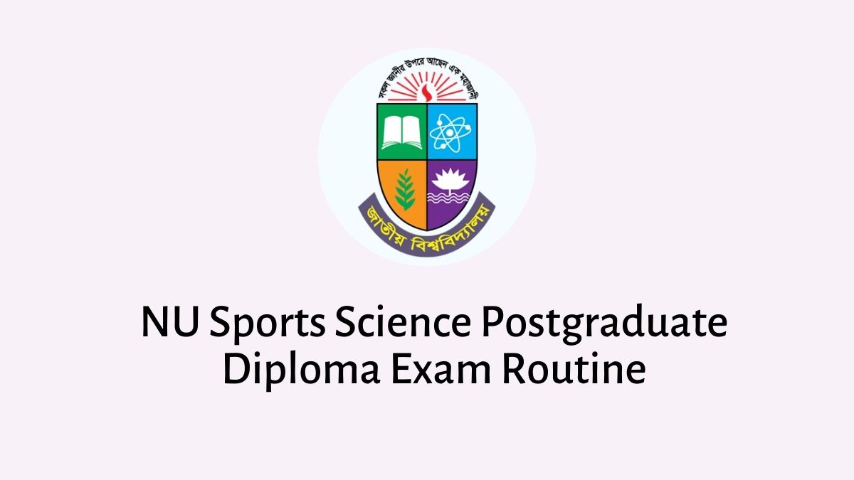 NU Sports Science Postgraduate Diploma Exam Routine