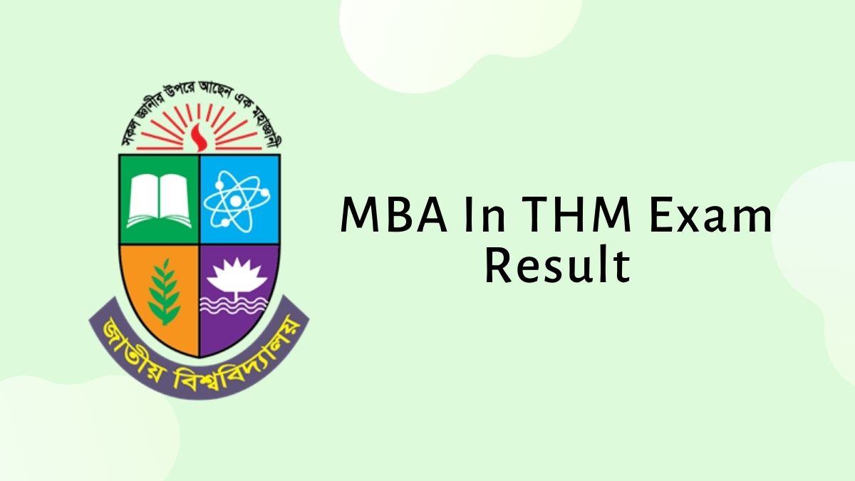 MBA In THM Exam Result