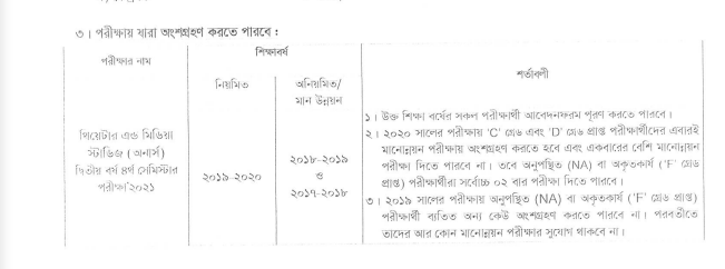 TMS Exam Form Fill-up Notice 2nd Year 4th Semester (Old & New Syllabus) 2023