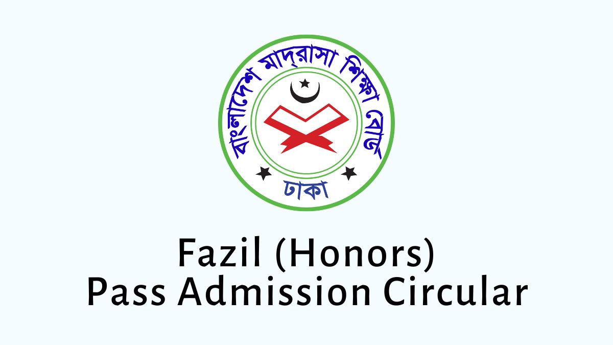 Fazil (Honors) Pass Admission Circular